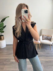 Gilet Tess Fitted | Zwart