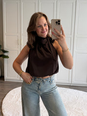 Halter Top Dominique | Bruin