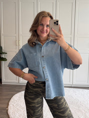 Denim Blouse Billy | Blauw