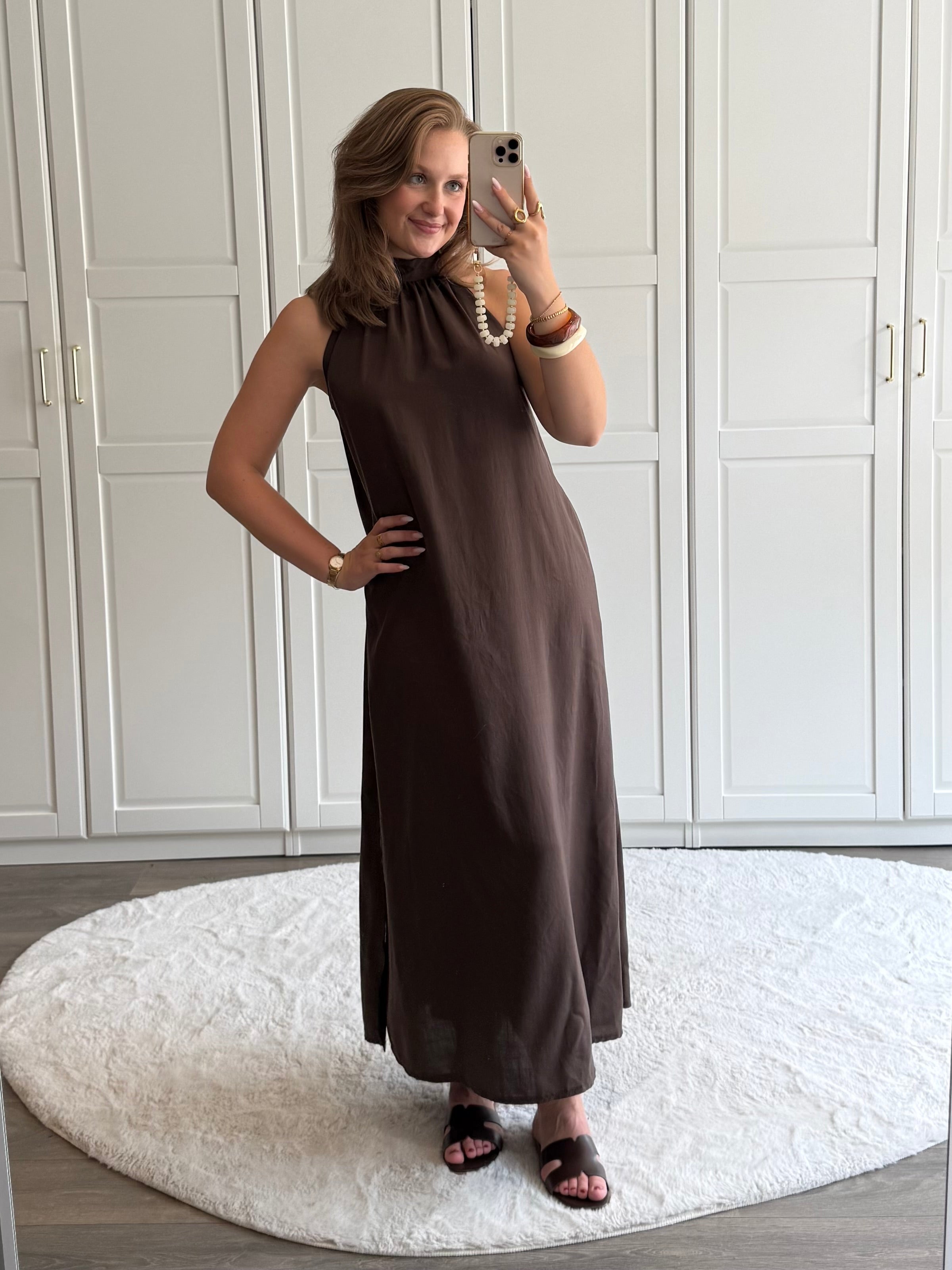 Jurk Lucy | Bruin