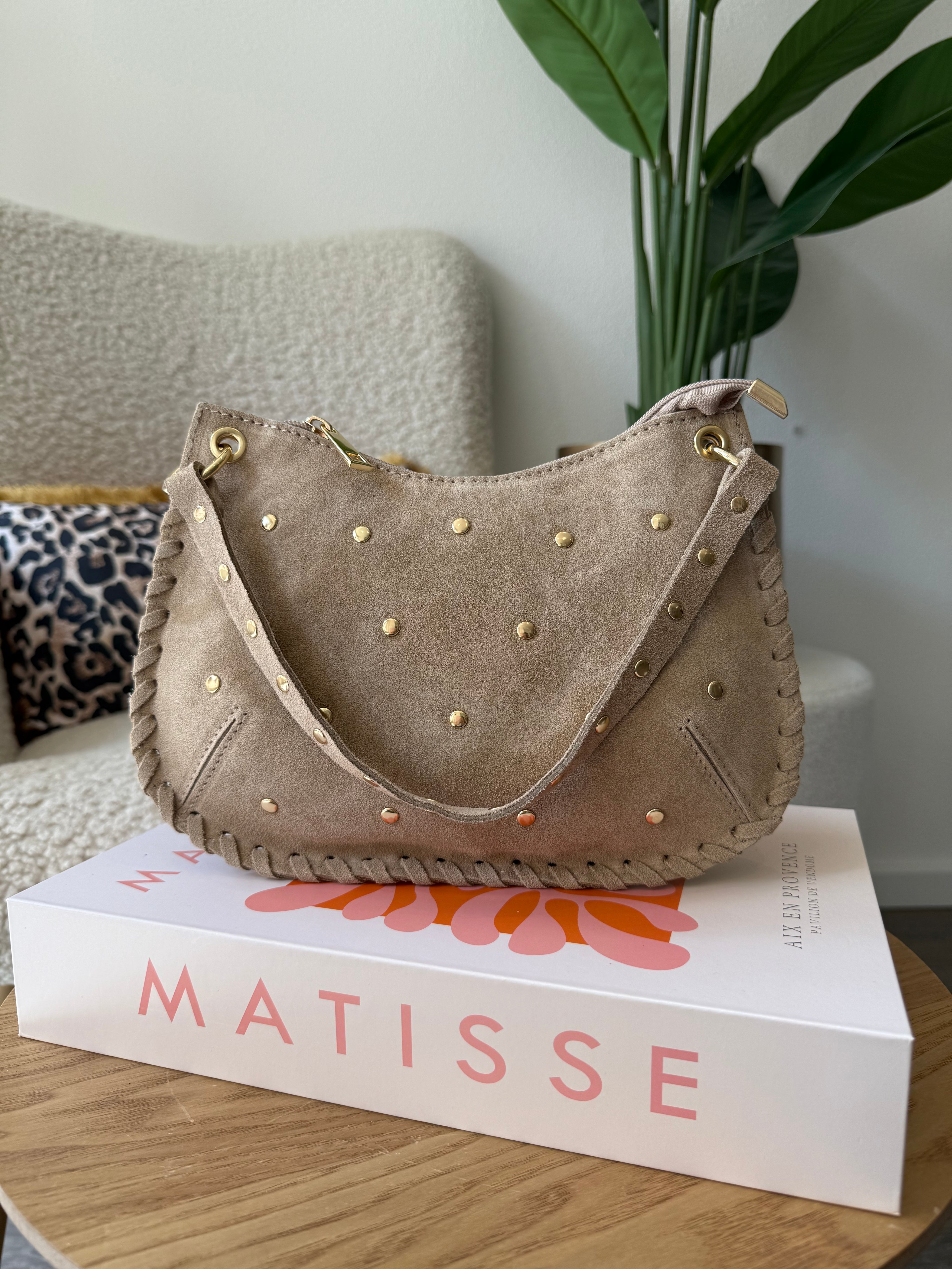 Tas Casey Suede | Beige