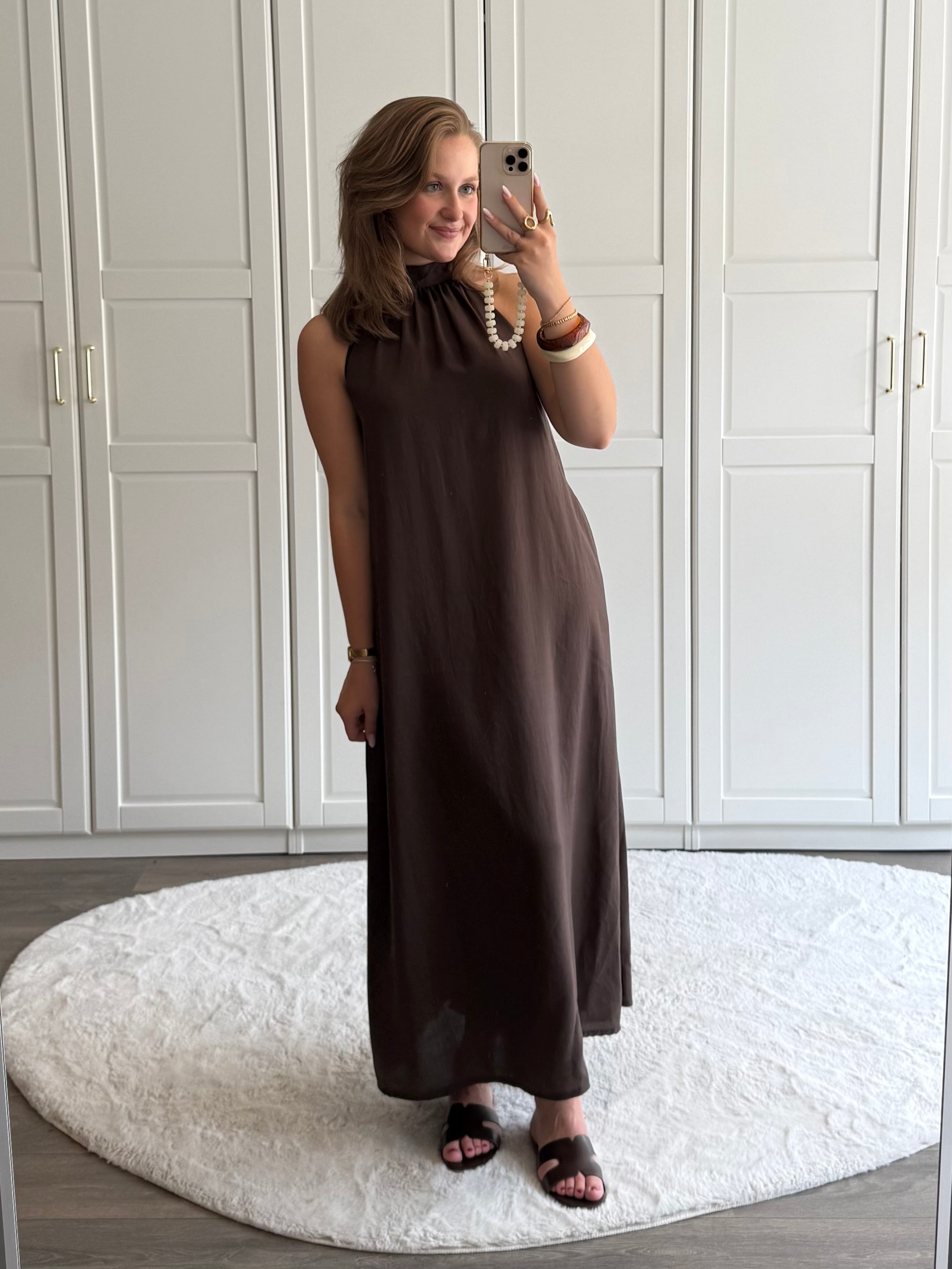 Jurk Lucy | Bruin