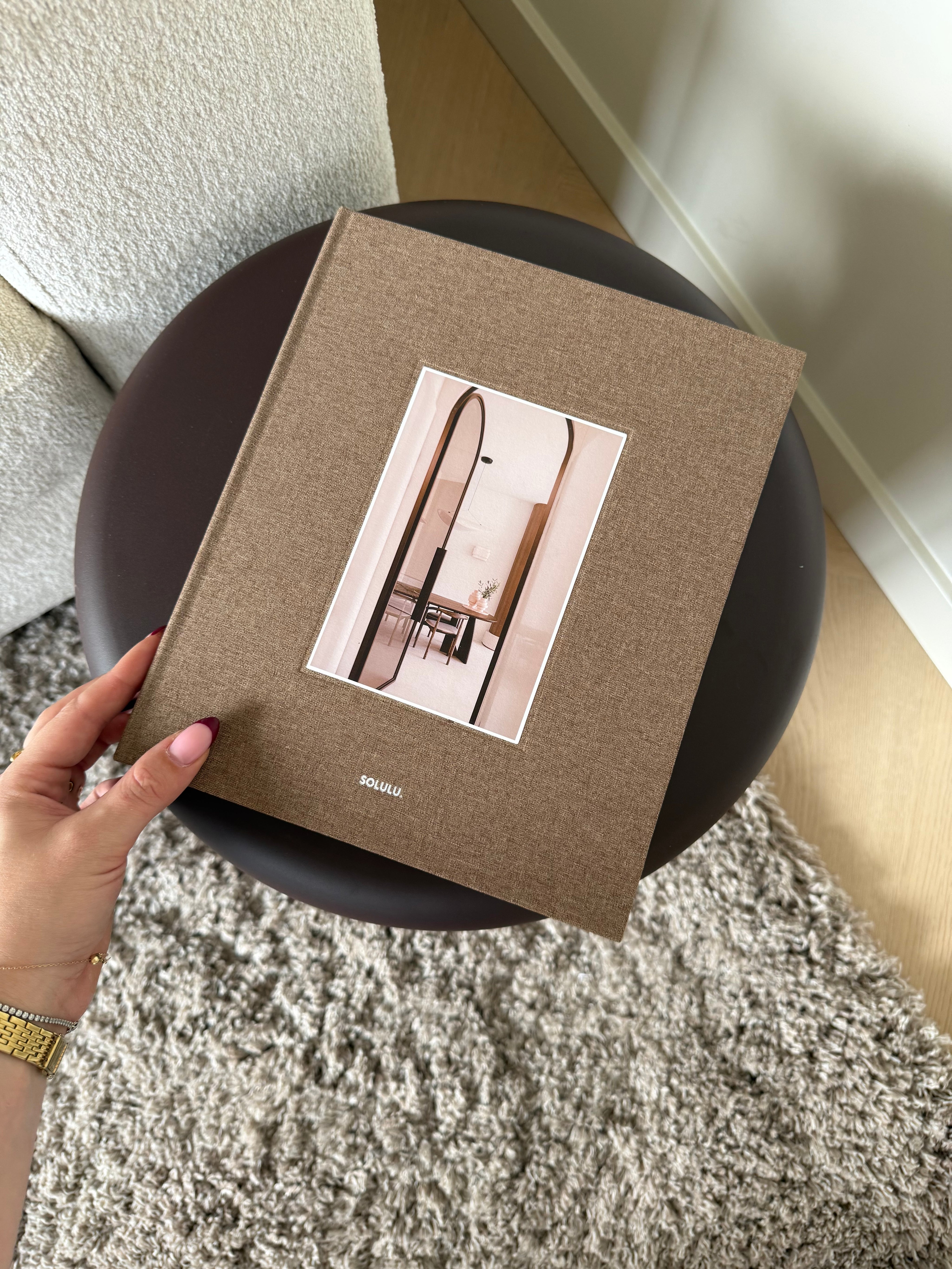 Solulu Opbergboek Calm Living | Lichtbruin