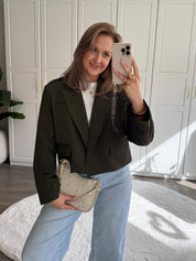 Cropped Blazer Tess | Army