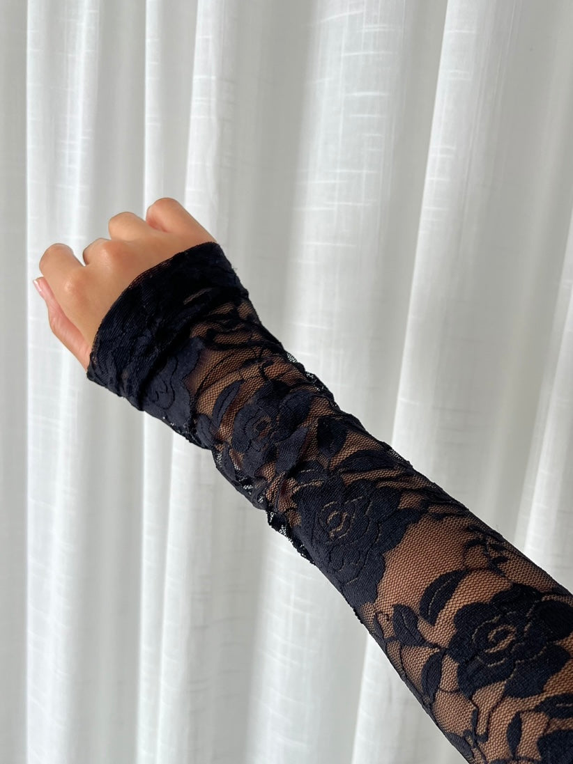 Lace Body Minne | Zwart