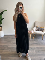 Plisse Jurk Noa | Zwart