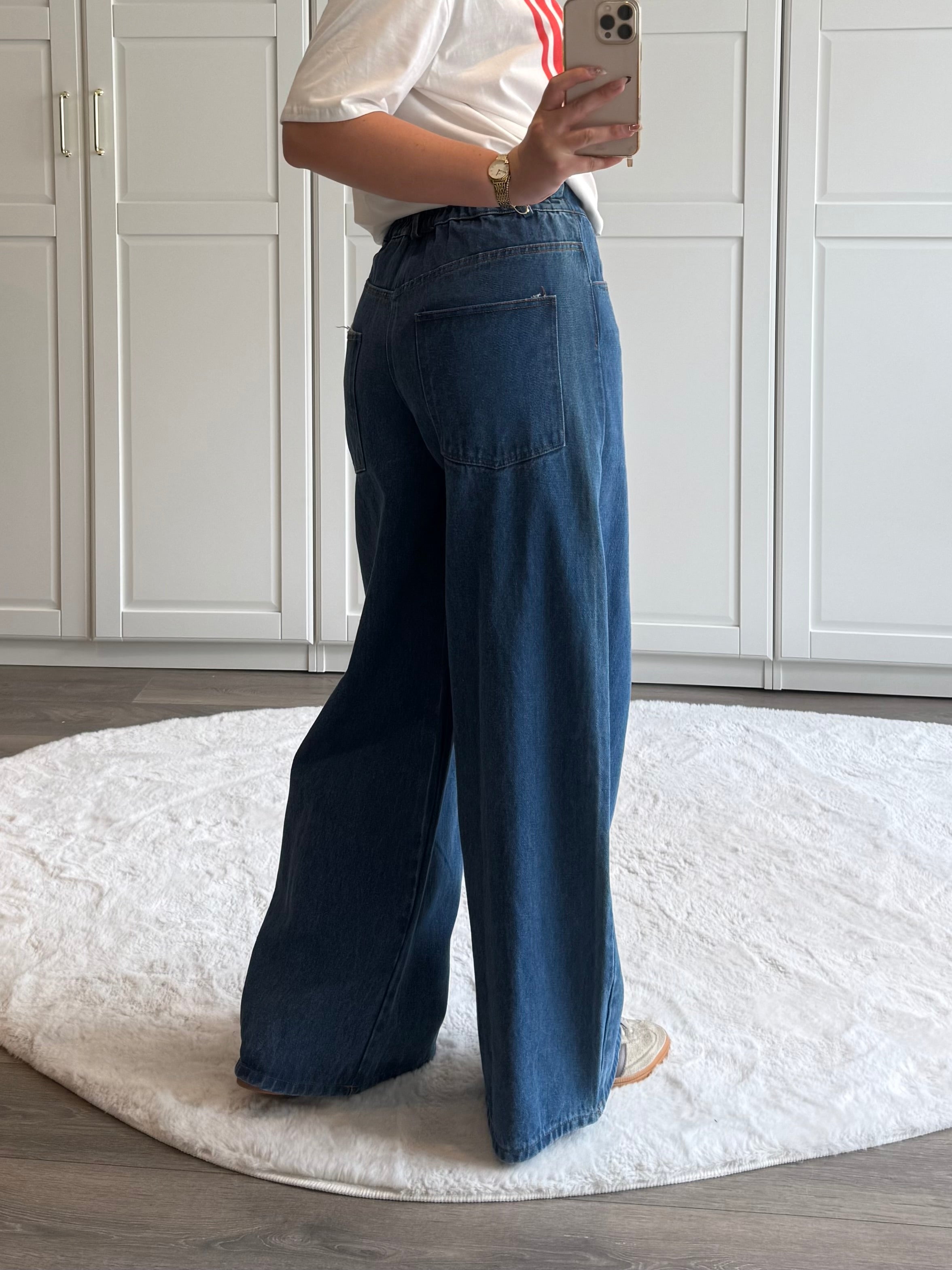 Wide Leg Jeans Kae | Blauw