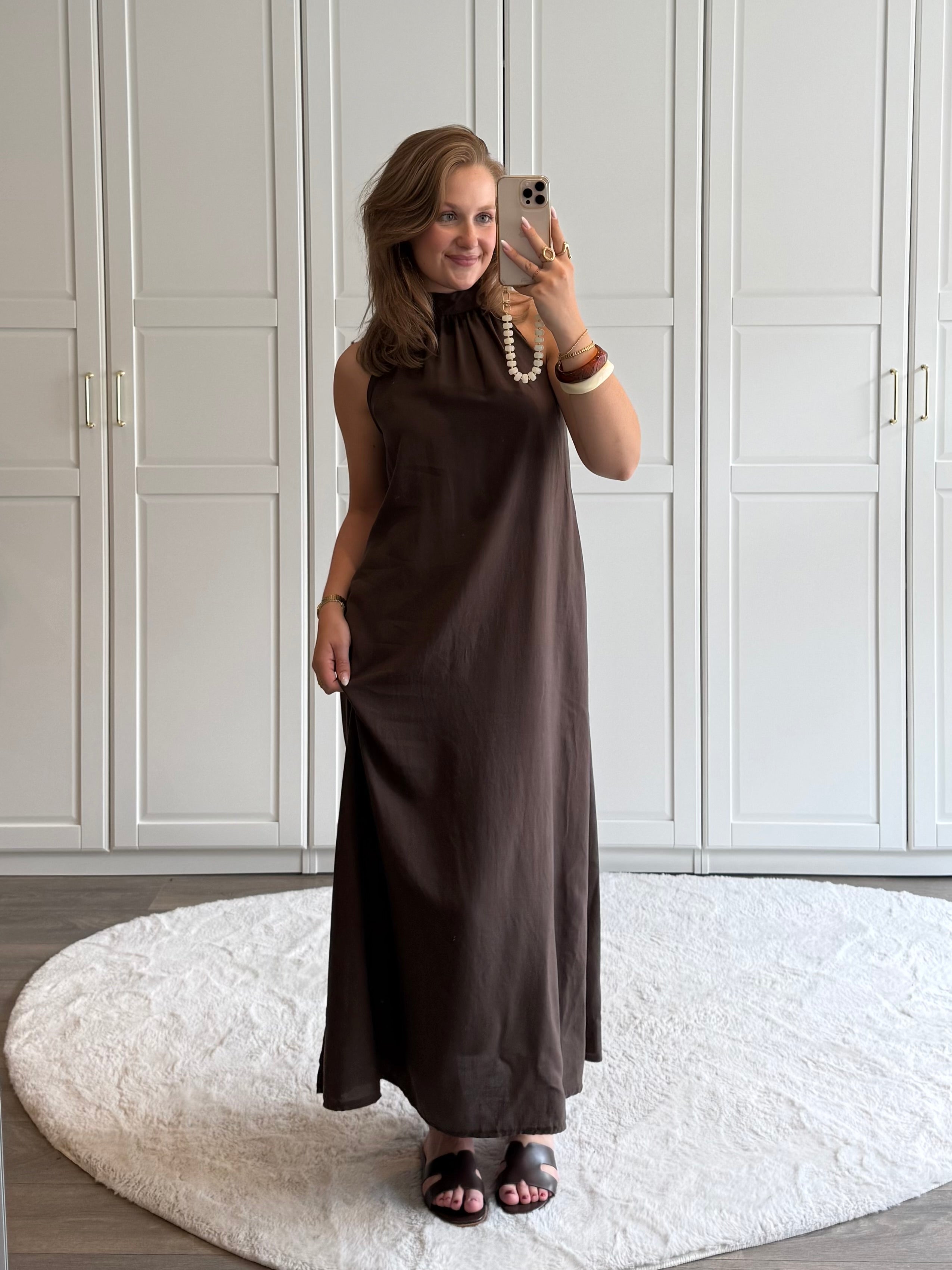 Jurk Lucy | Bruin