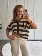 Knitted Blouse Pauline | Bruin