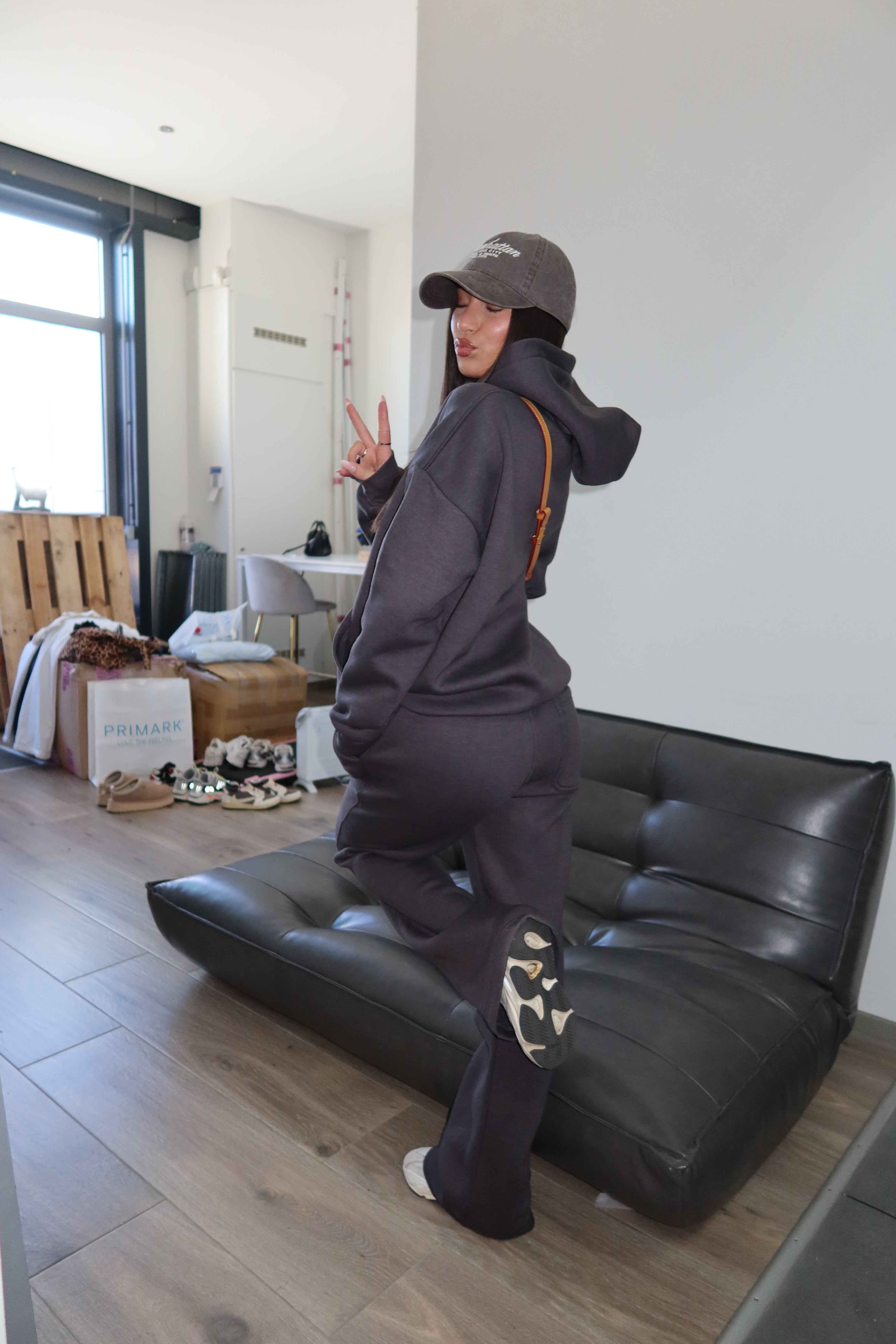 Priority Blanc Tracksuit | Donkergrijs