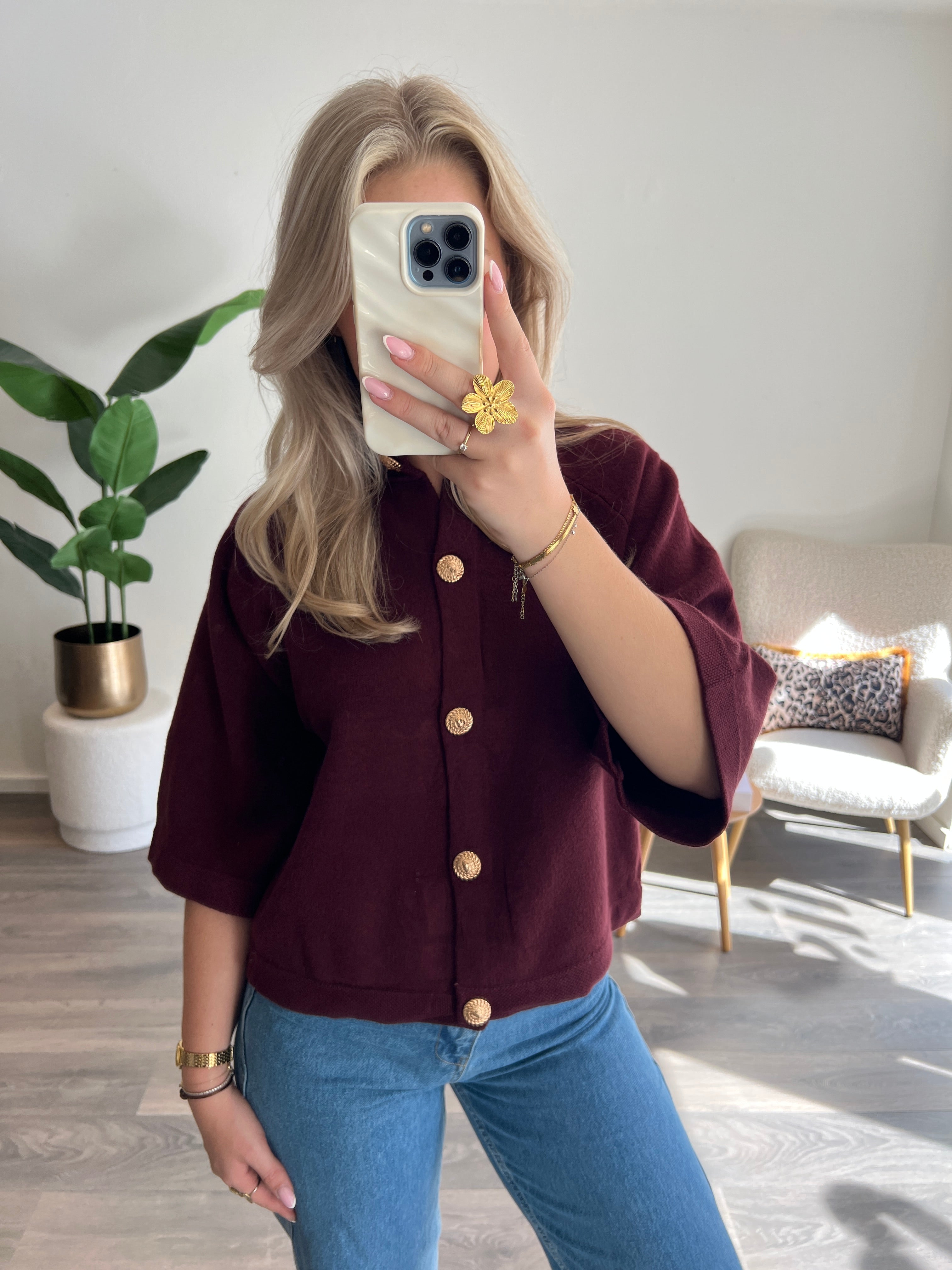 Vest Janine | Bordeaux