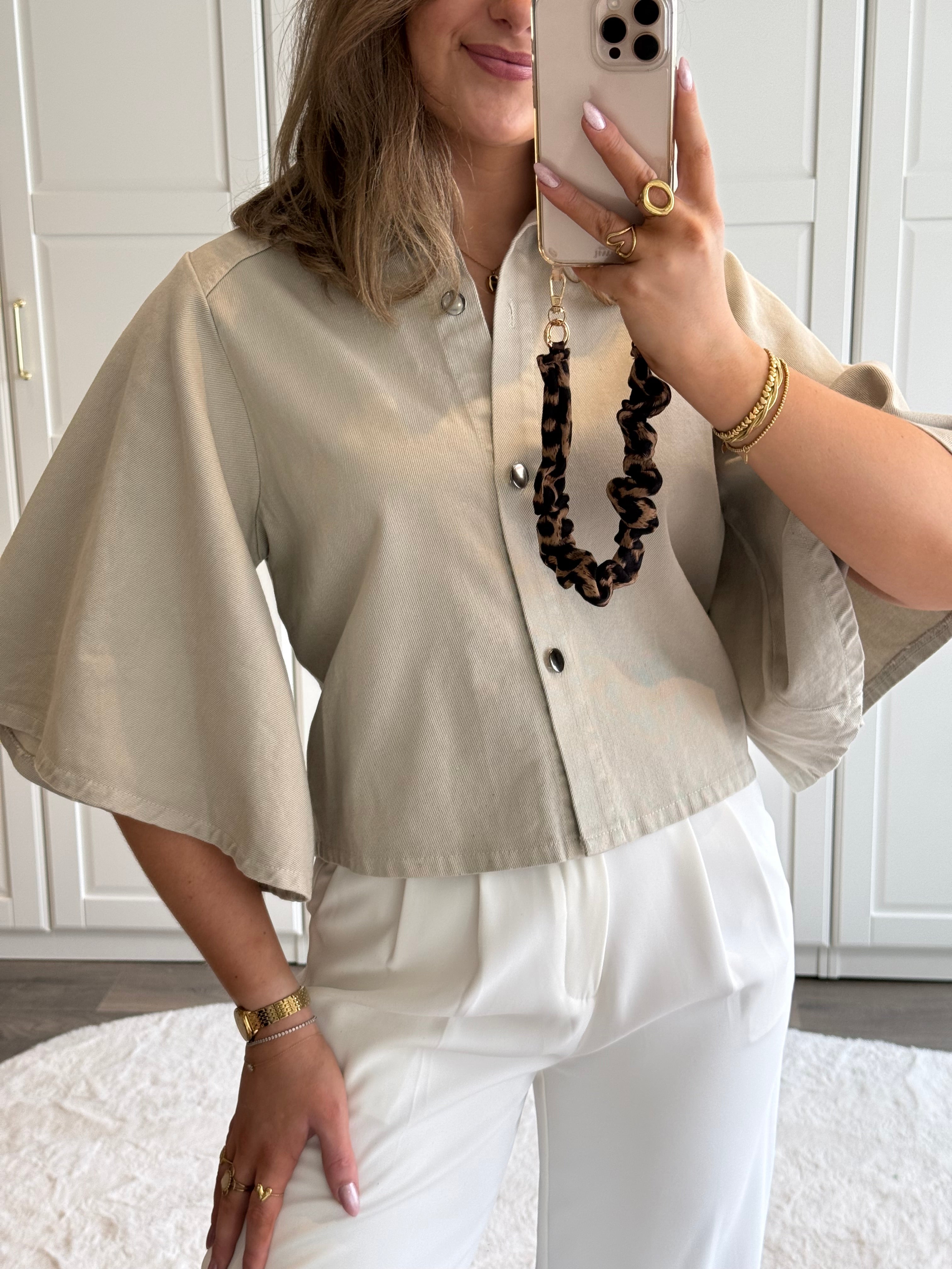 Denim Blouse Bowie | Beige