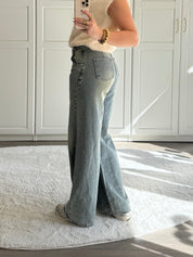 Wide Leg Jeans 3254 | Blauw