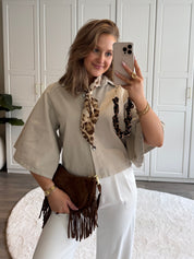 Denim Blouse Bowie | Beige