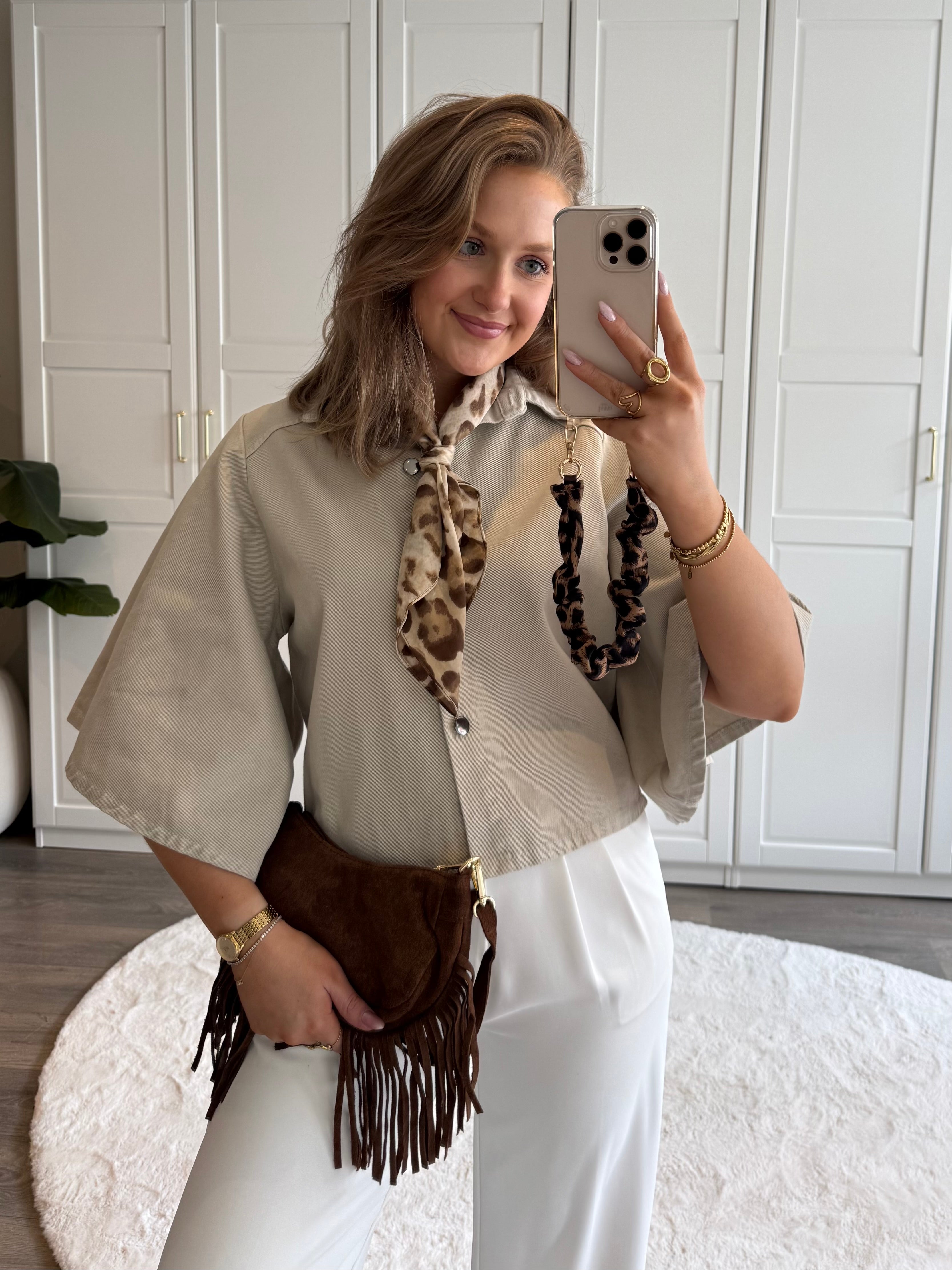Denim Blouse Bowie | Beige