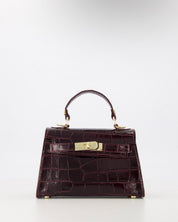 Tas Lore Croco | Bordeaux