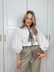 Denim Blouse Charlie | Wit