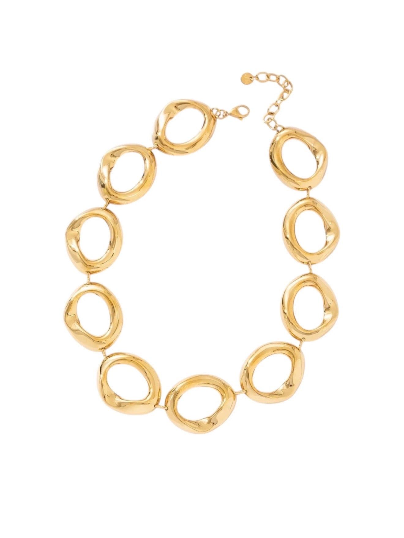 Oval Ketting | Goud