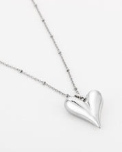 Chunky Heart Ketting Lang