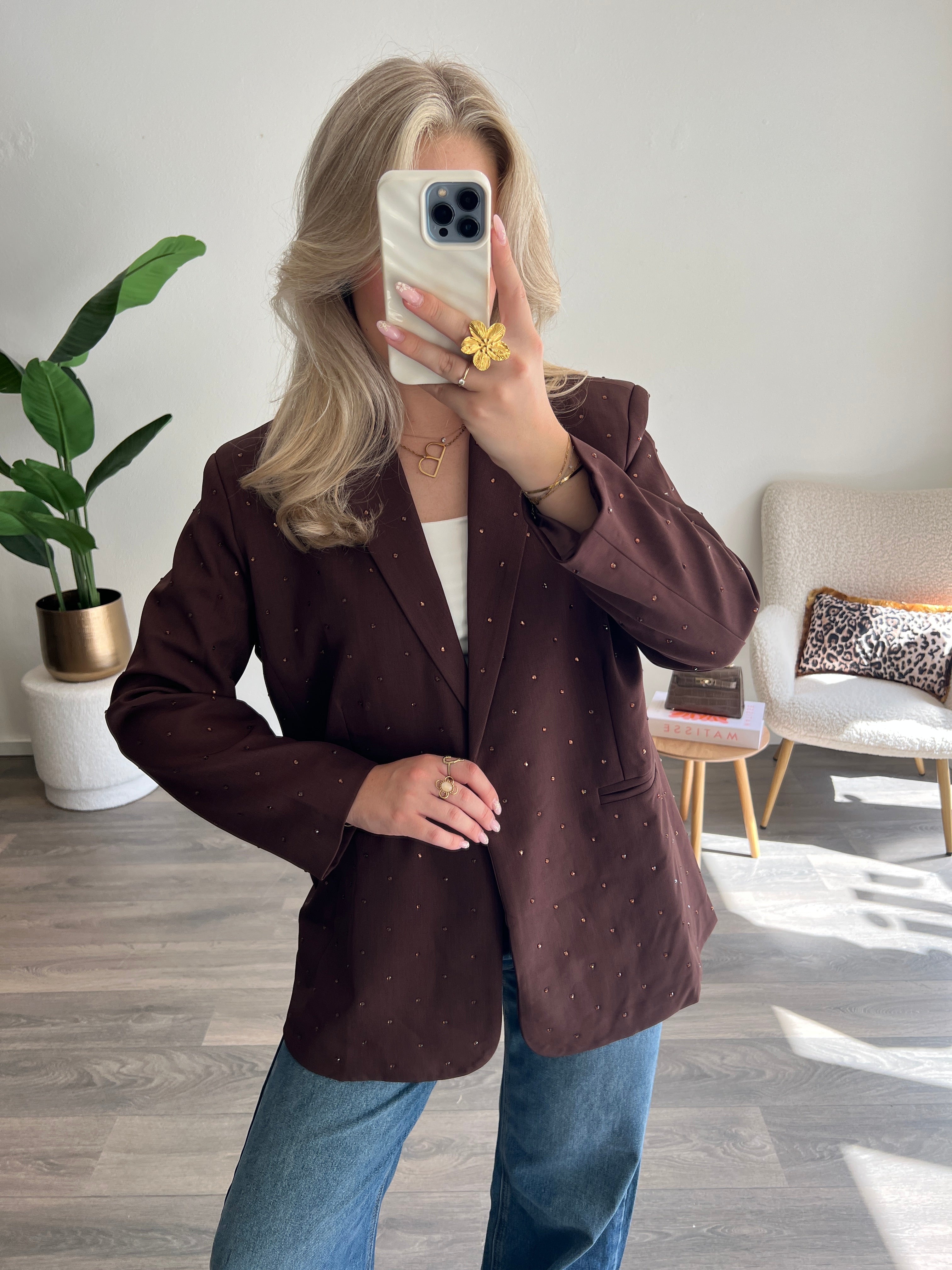 Strass Blazer Amy | Choco