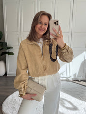 Denim Jas Macey | Beige