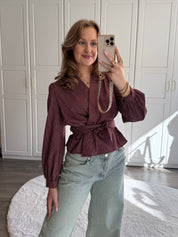 Blouse Mica | Bordeaux