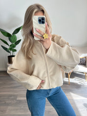 Zip Vest Nina | Ecru