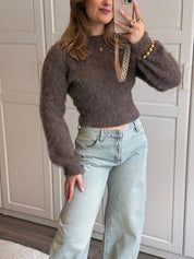 Trui Polly | Bruin