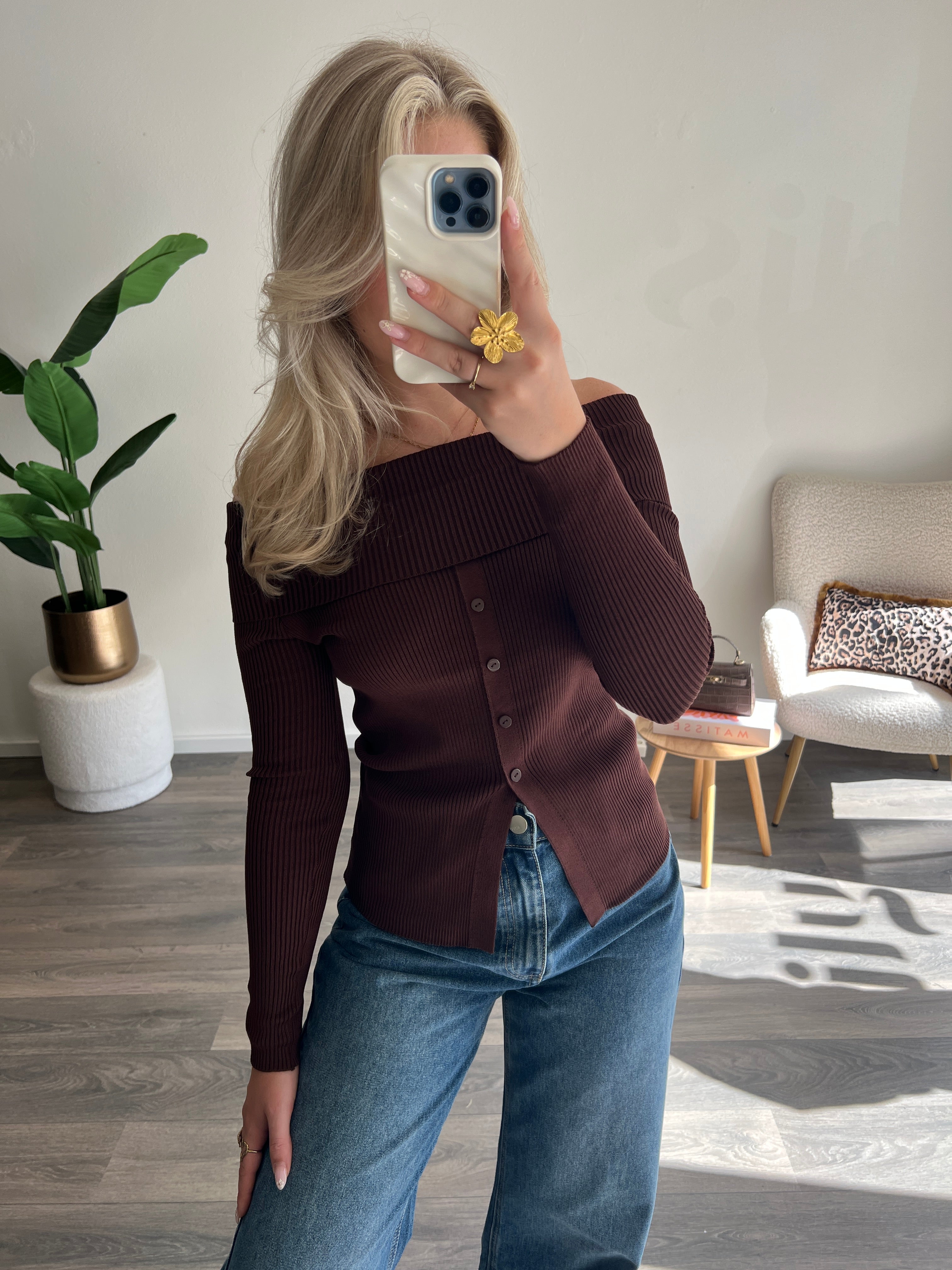 Off Shoulder Top Julia | Choco