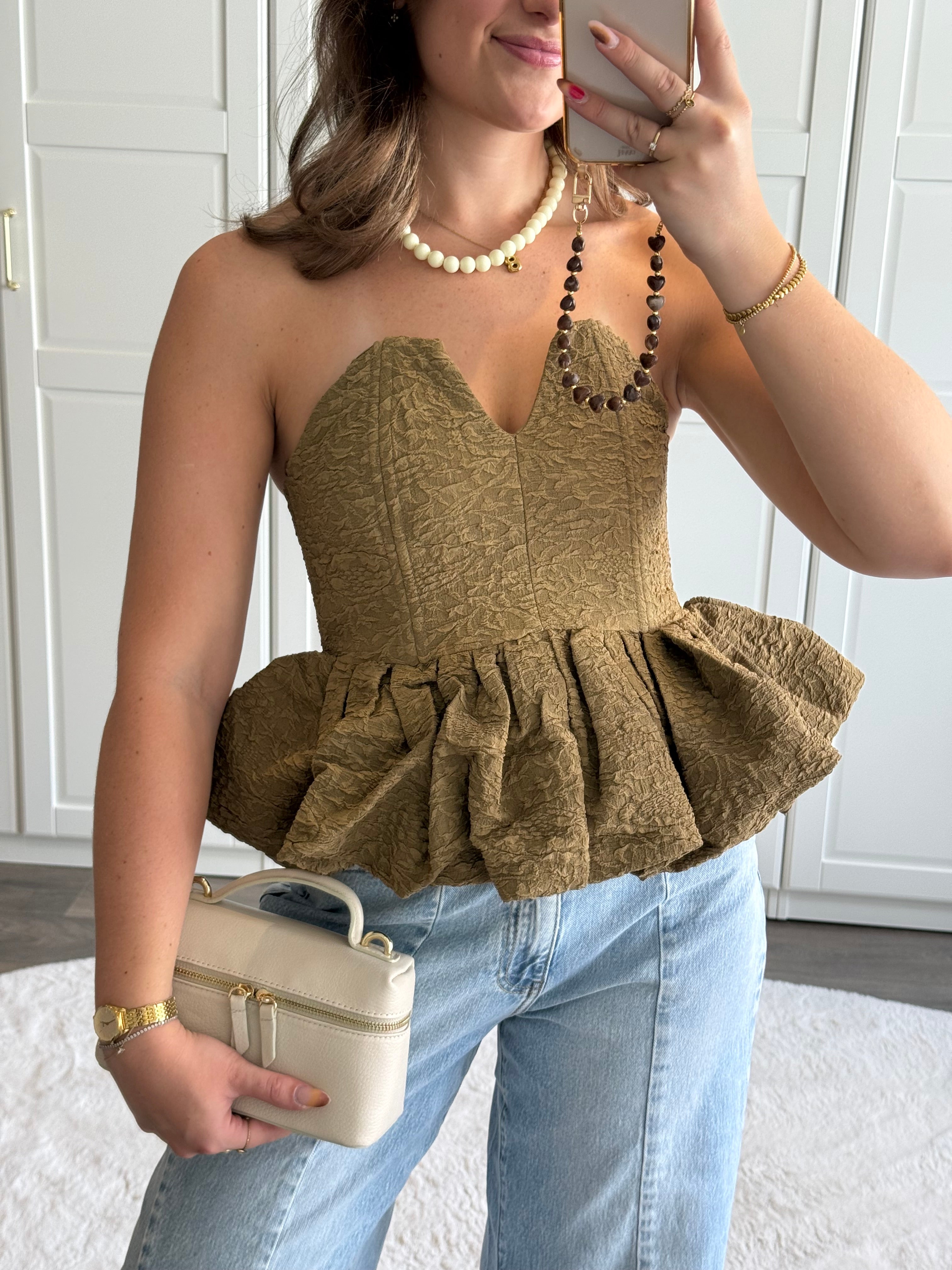 Bubble Ketting | Creme