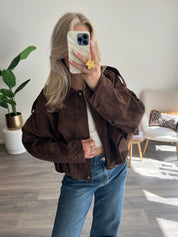 Suede Bomberjas Annabel | Choco