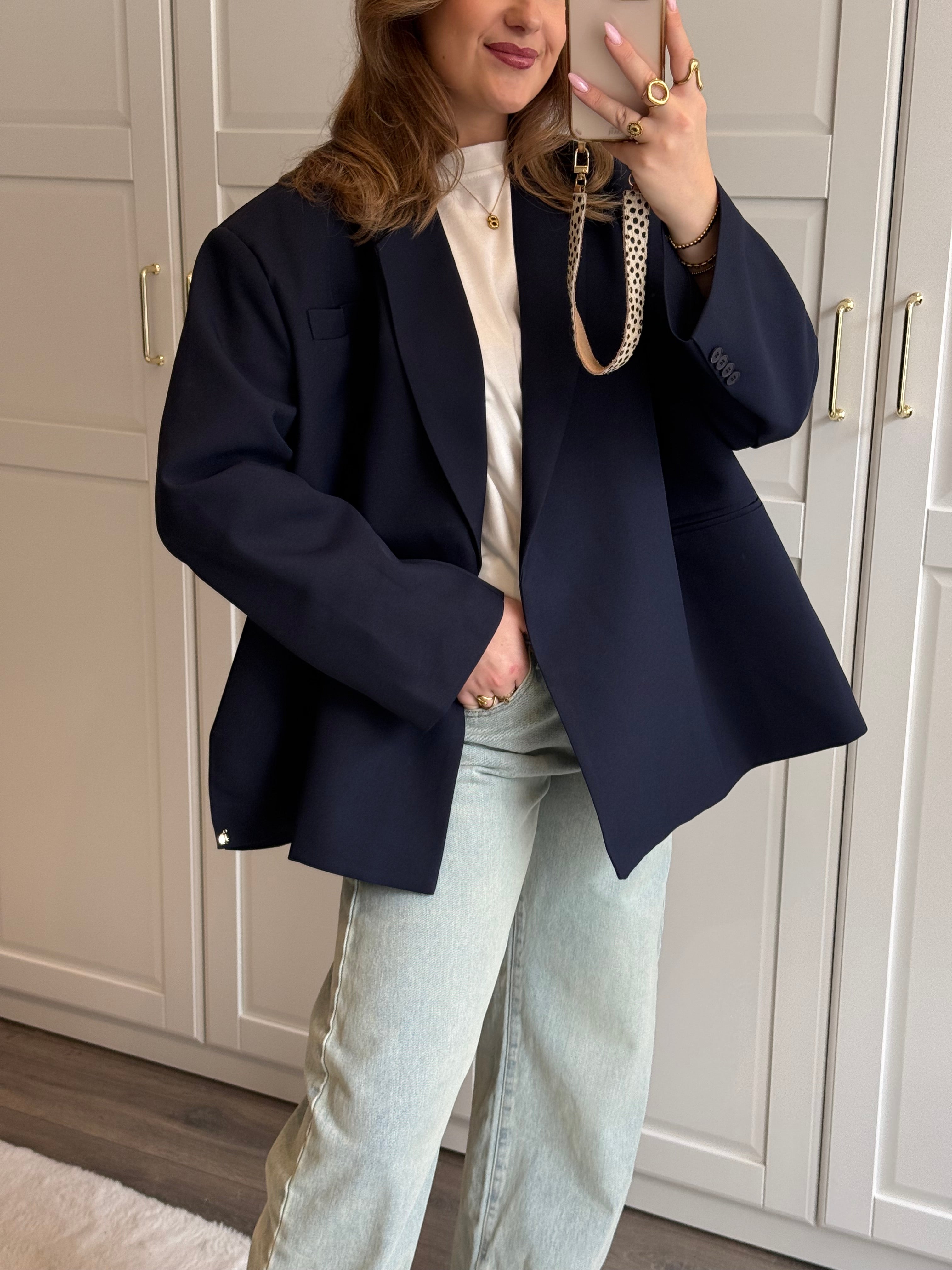 Boxy Blazer Jasmijn | Navy