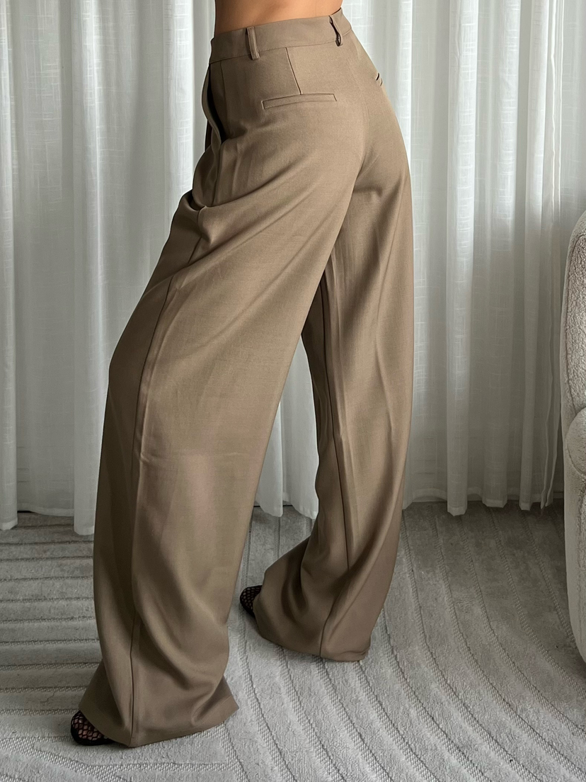 Tall Wide Leg Pantalon Sofia | Beige
