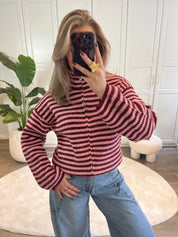 Zip Vest Moon | Bordeaux