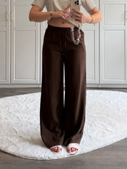 Linnen Pants Isa Tall | Bruin