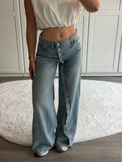 Button Jeans | Blauw