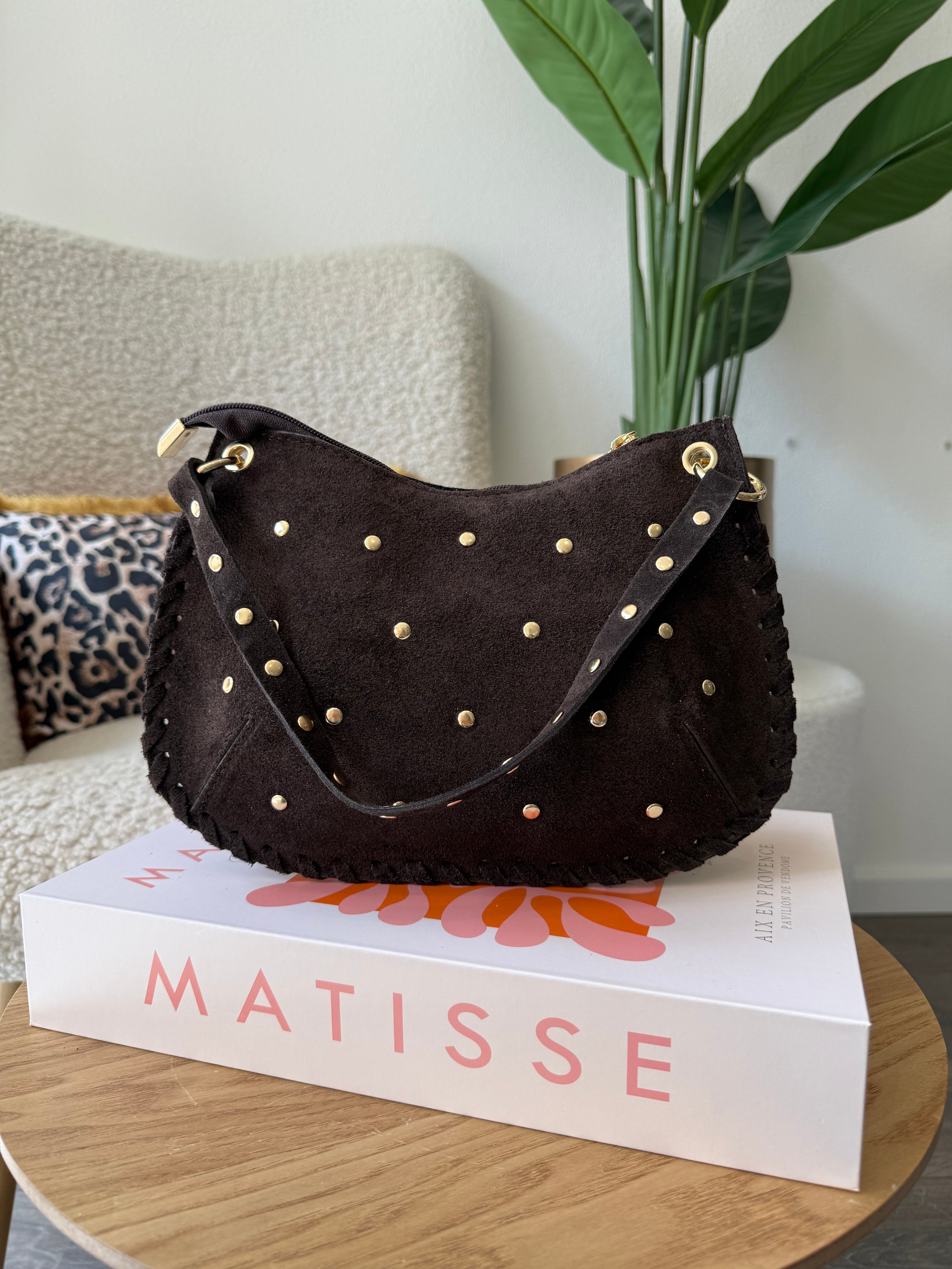 Tas Casey Suede | Choco