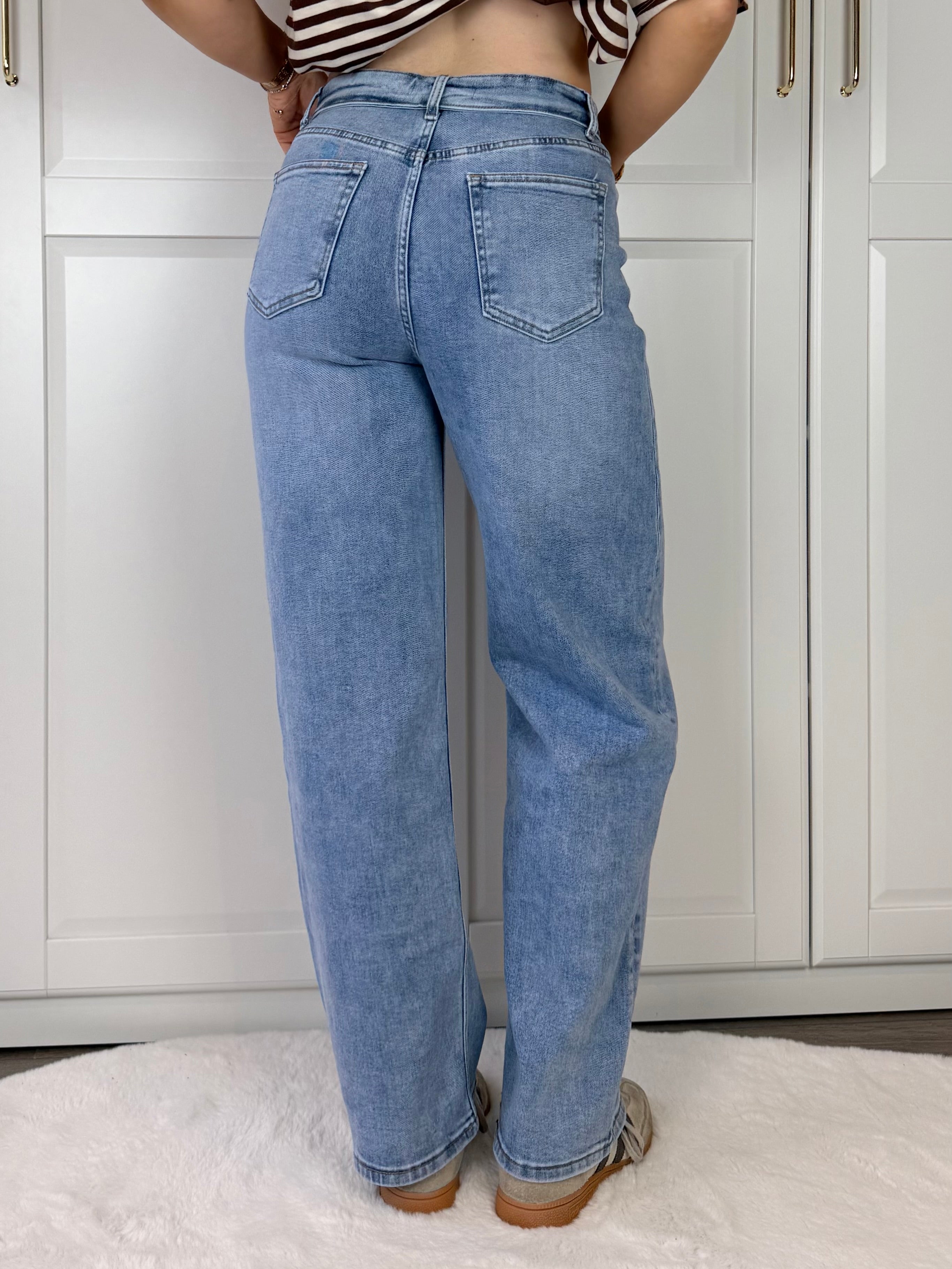Folded Balloon Jeans 1511 | Blauw