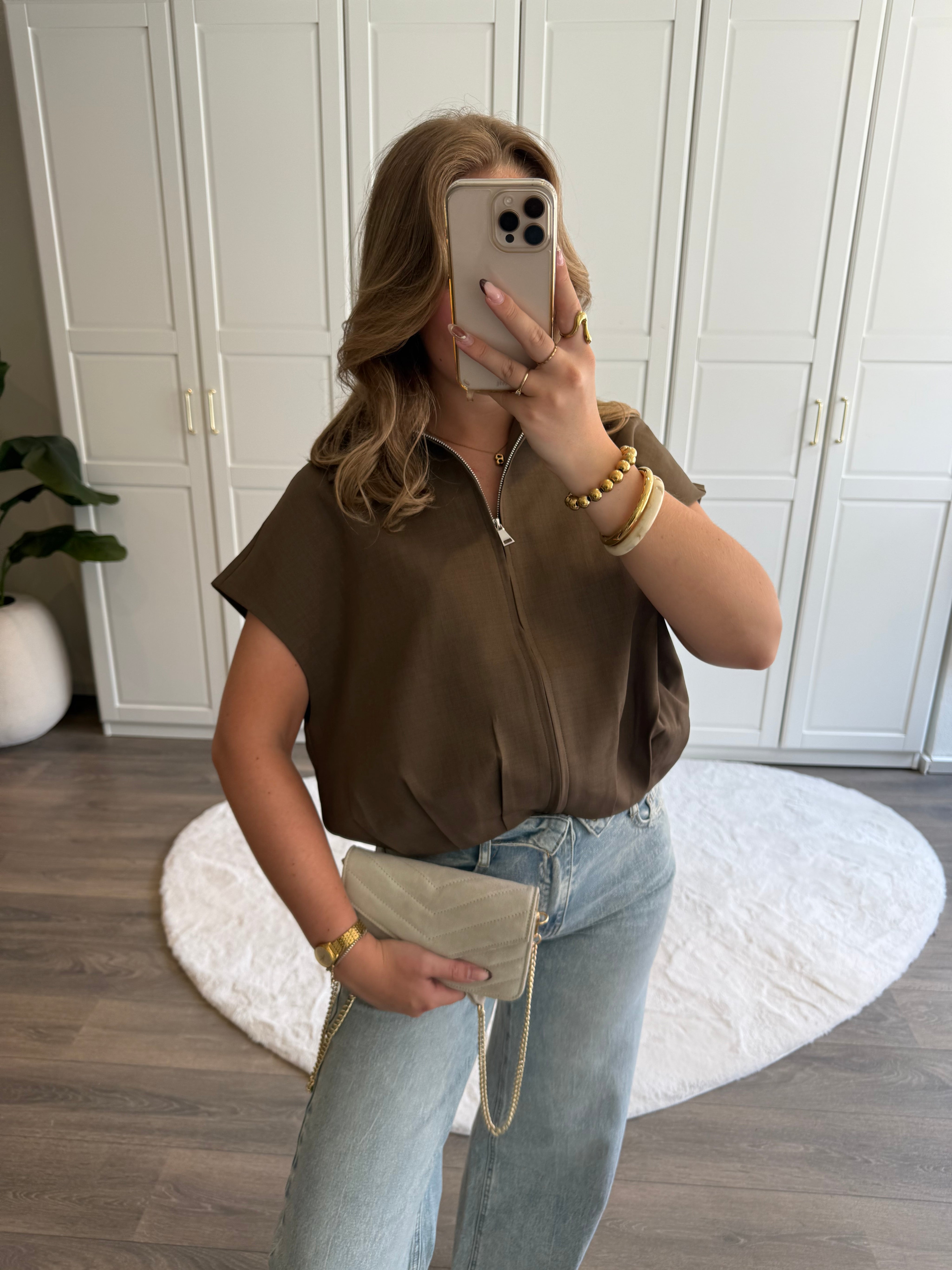 Gilet Alies | Bruin