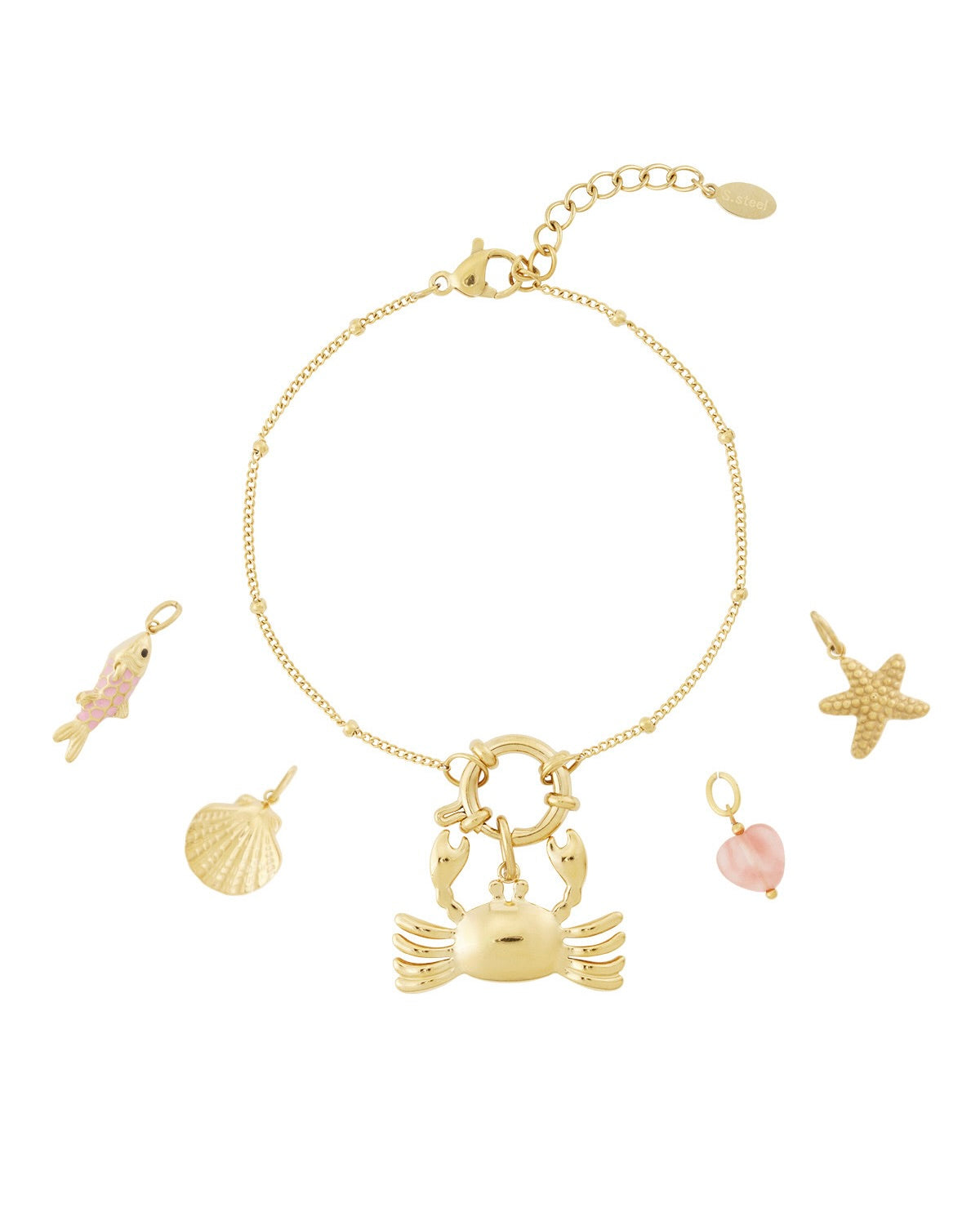 DIY Crab Armband | Goud