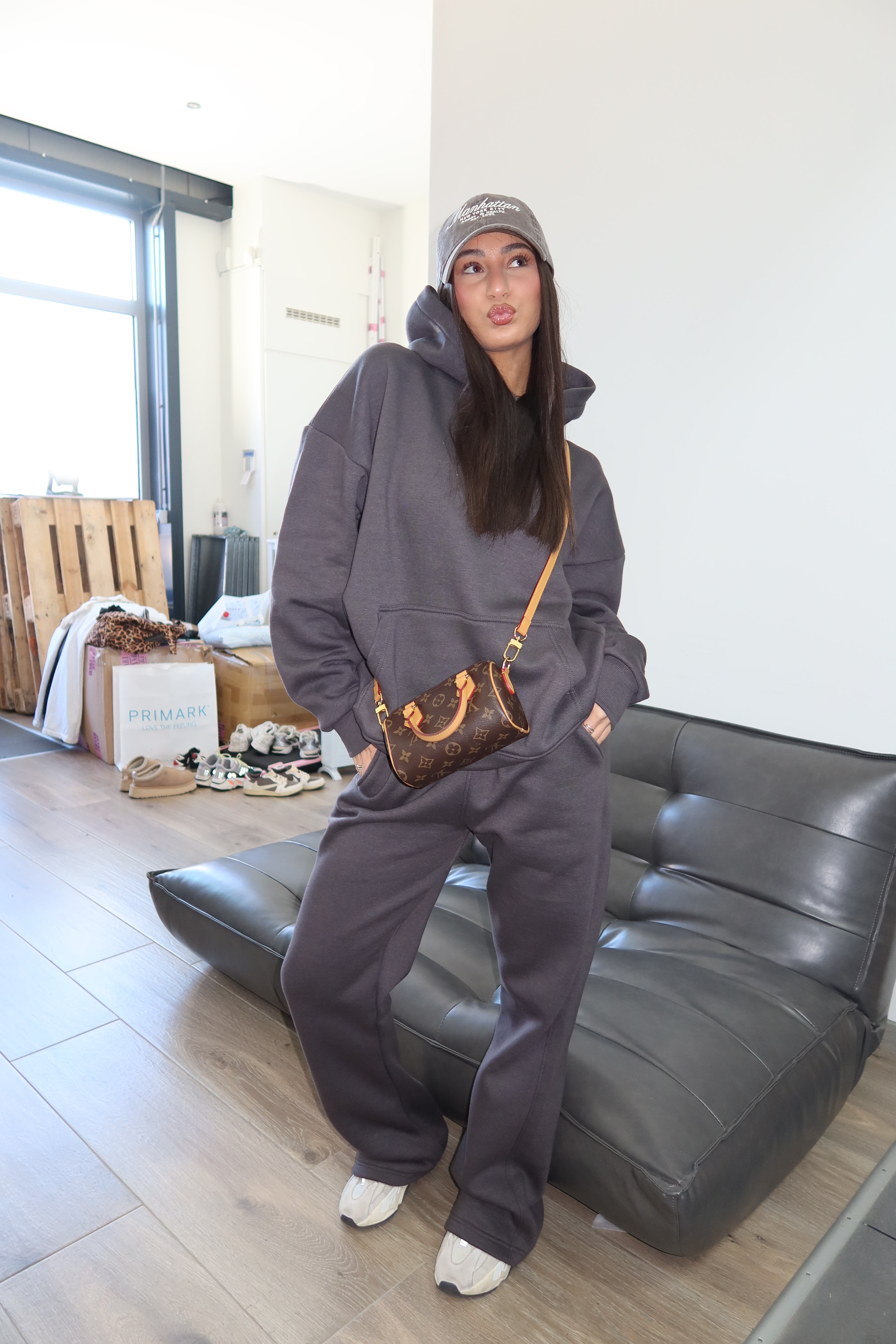 Priority Blanc Tracksuit | Donkergrijs