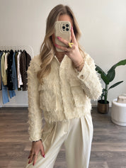 Tweed Jasje Quinty | Creme