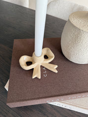 Kaarsenhouder Bow | Beige