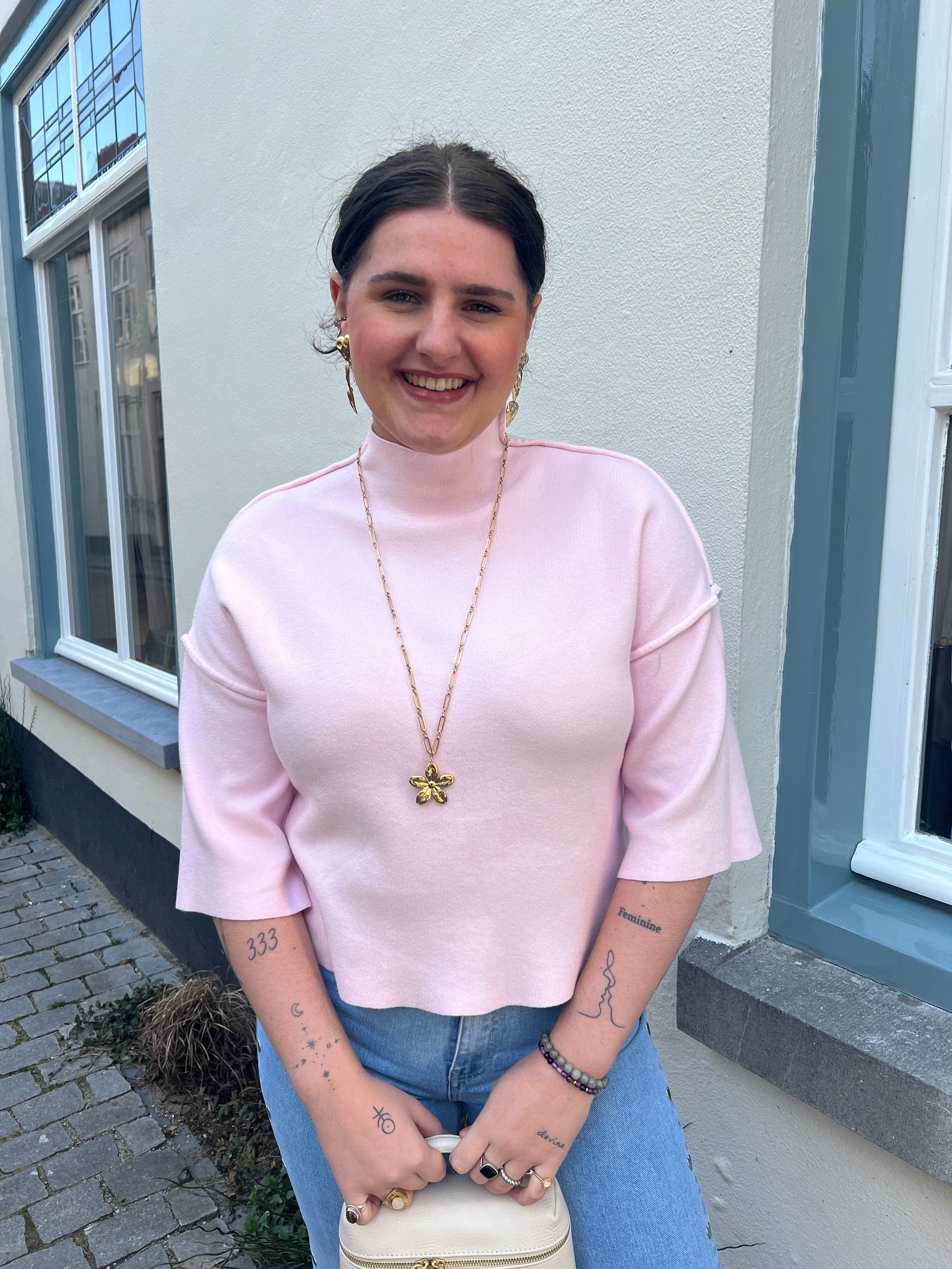 Bloem Ketting Lang | Goud