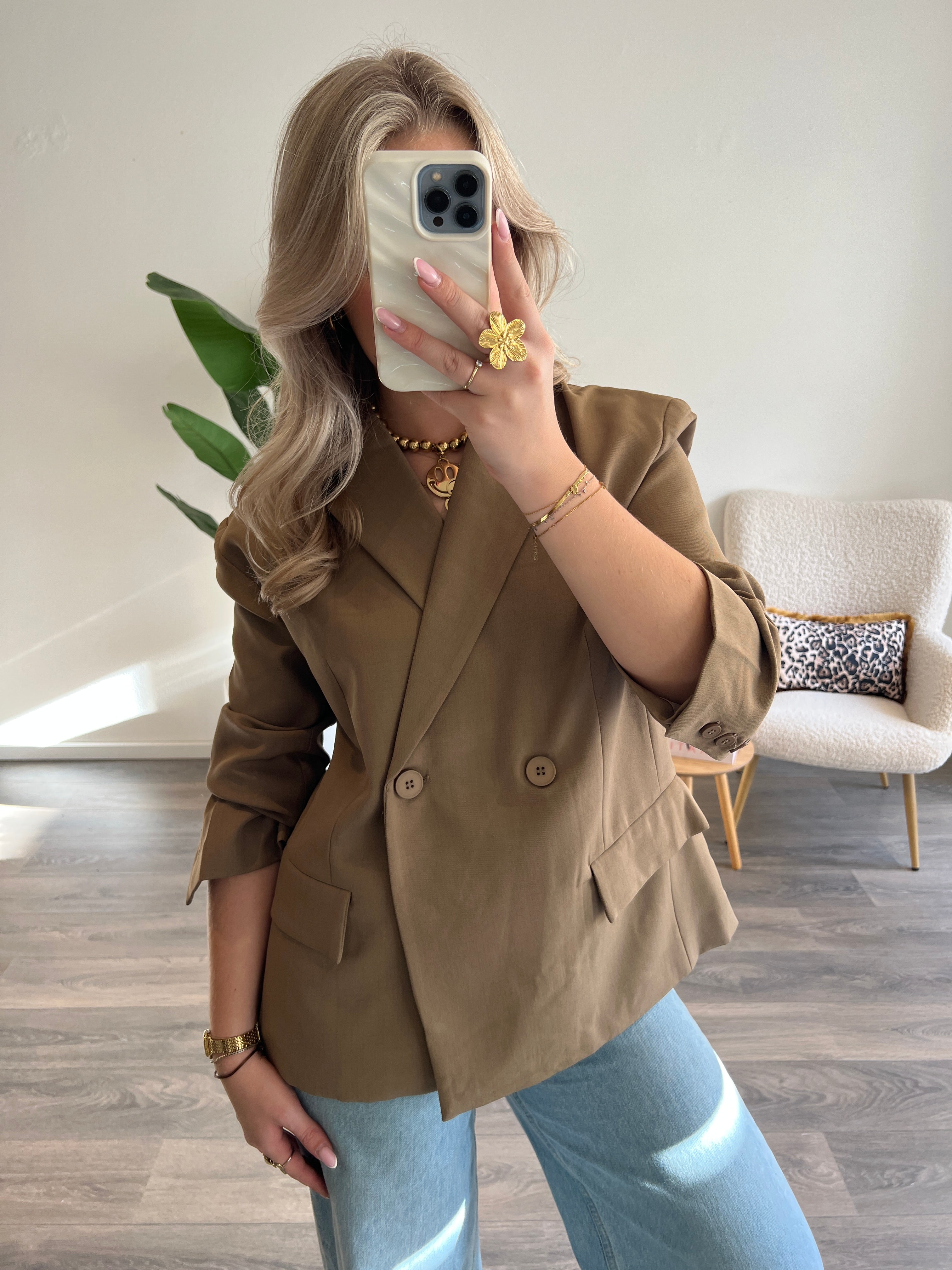 Boss Babe Blazer Lynn | Camel