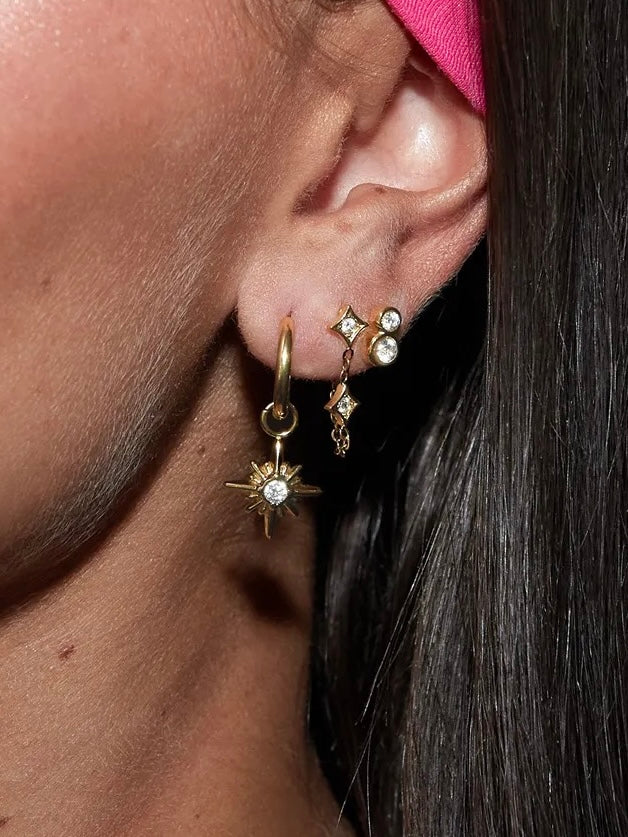 Oorbellen Set Stars | Goud