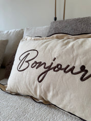 Kussen Bonjour | Beige