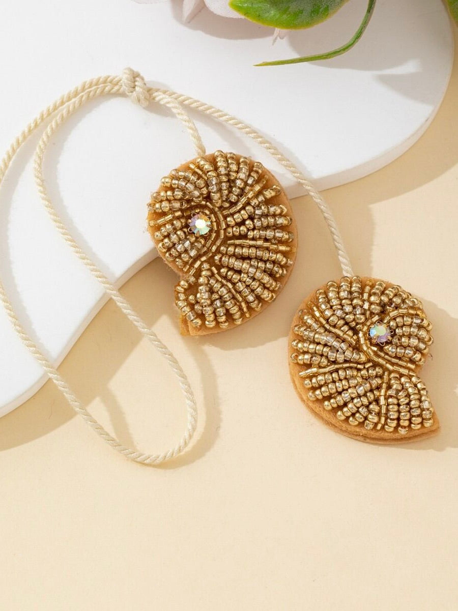 Hanger Beaded Shell | Beige