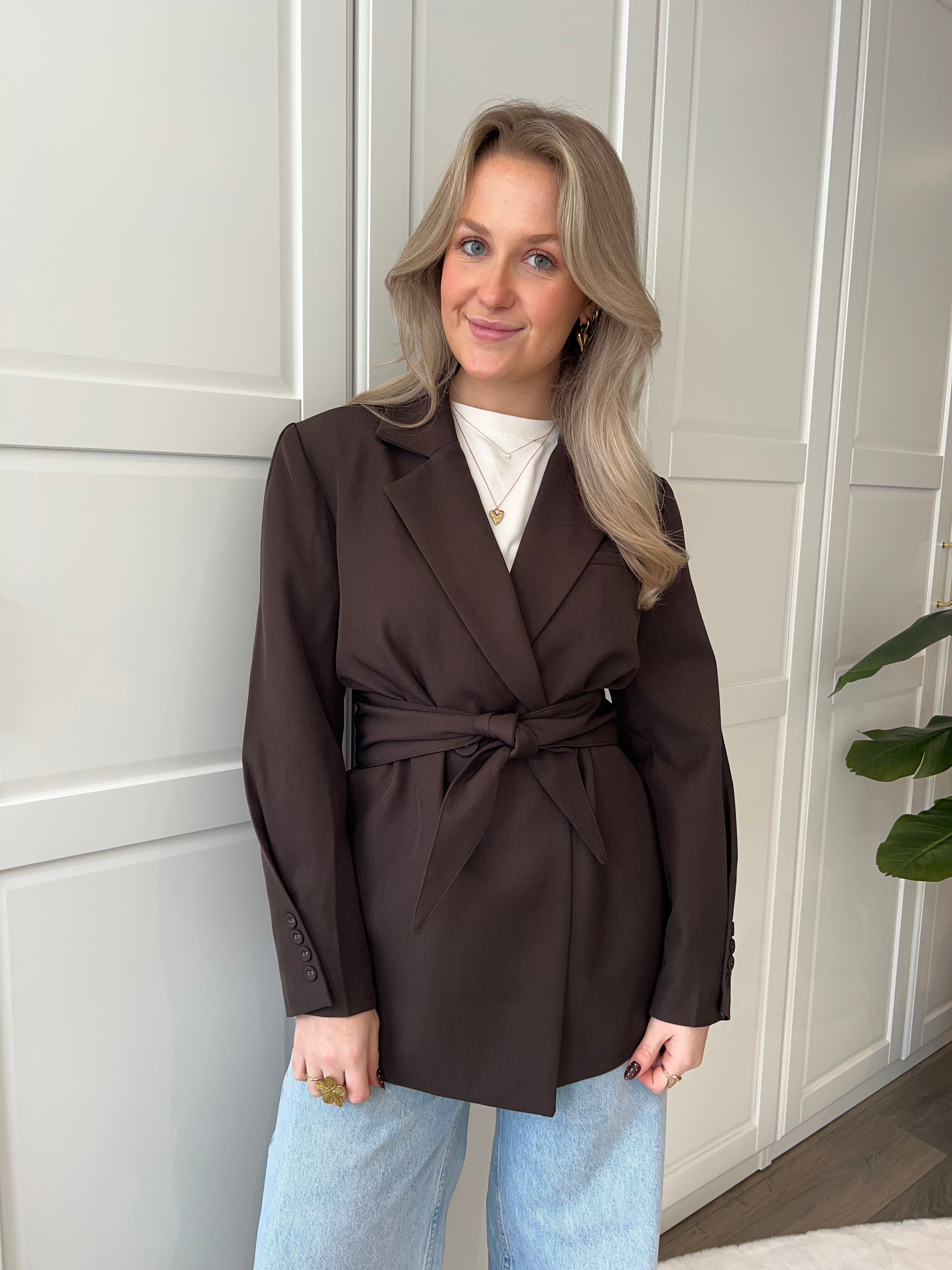 Belted Blazer Tess | Bruin