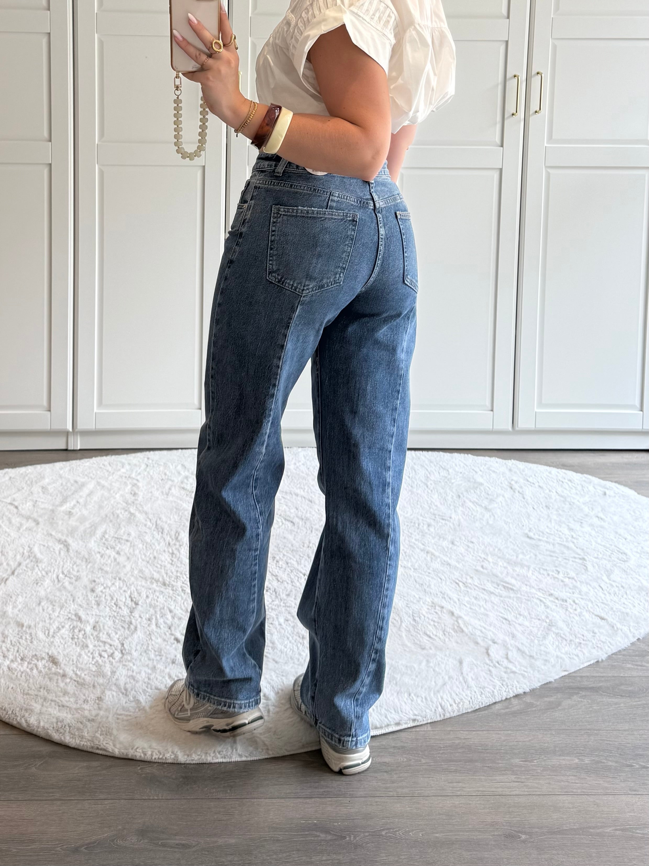 Tall Balloon Jeans 7443 | Blauw